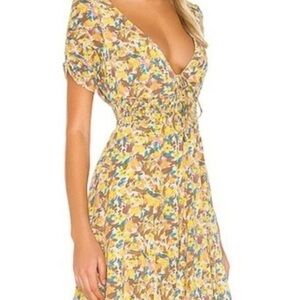 Free People Mini Dress Yellow “Forget Me Not” Size: 2